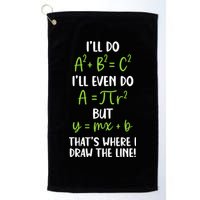 Math Saying Funny Math Joke Mathematician Golf Towel