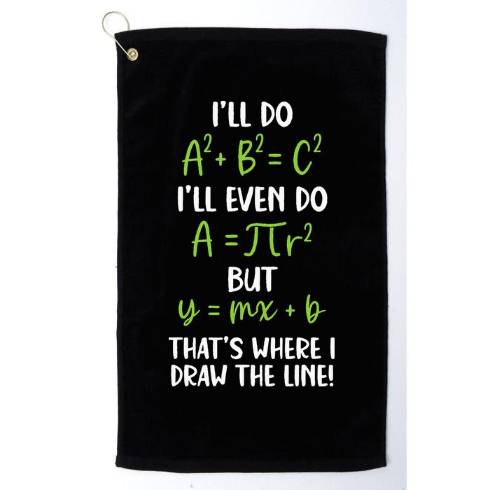 Math Saying Funny Math Joke Mathematician Golf Towel