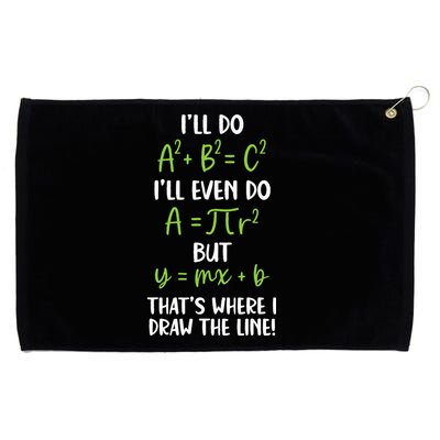 Math Saying Funny Math Joke Mathematician Grommeted Golf Towel