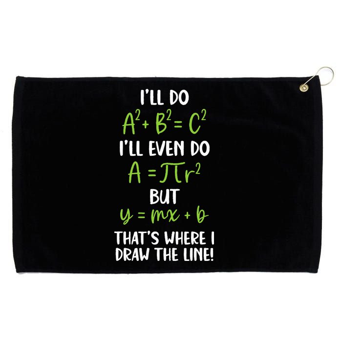 Math Saying Funny Math Joke Mathematician Grommeted Golf Towel