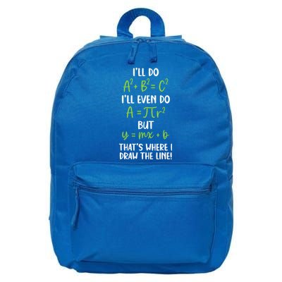 Math Saying Funny Math Joke Mathematician 16 in Basic Backpack