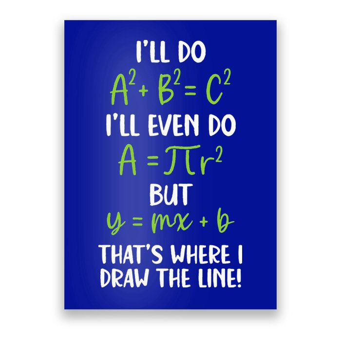 Math Saying Funny Math Joke Mathematician Poster