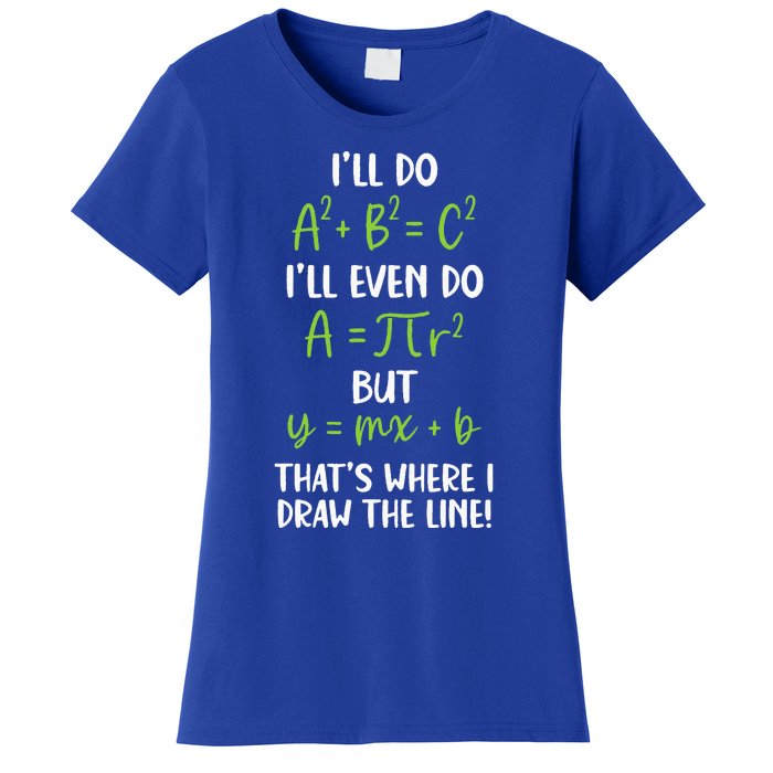 Math Saying Funny Math Joke Mathematician Women's T-Shirt