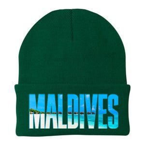 Maldives Souvenir For Couple Or Family Summer Vacay Knit Cap Winter Beanie