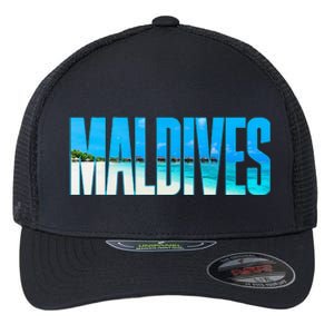 Maldives Souvenir For Couple Or Family Summer Vacay Flexfit Unipanel Trucker Cap