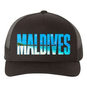 Maldives Souvenir For Couple Or Family Summer Vacay Yupoong Adult 5-Panel Trucker Hat