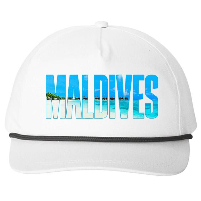 Maldives Souvenir For Couple Or Family Summer Vacay Snapback Five-Panel Rope Hat