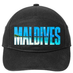 Maldives Souvenir For Couple Or Family Summer Vacay 7-Panel Snapback Hat