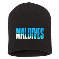 Maldives Souvenir For Couple Or Family Summer Vacay Short Acrylic Beanie