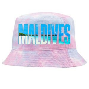 Maldives Souvenir For Couple Or Family Summer Vacay Tie-Dyed Bucket Hat