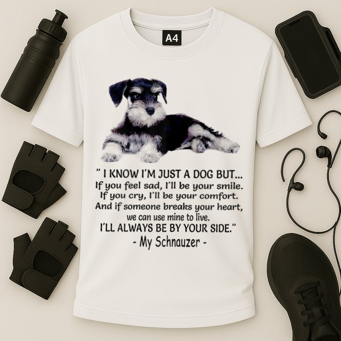 Miniature Schnauzer Funny Gift Cooling Performance Crew T-Shirt