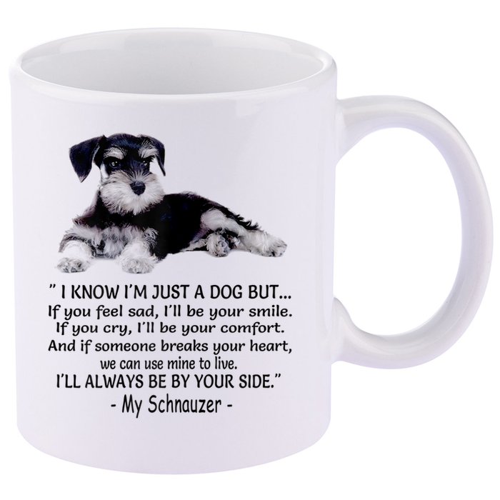 Miniature Schnauzer Funny Gift 11oz C Handle Ceramic Mug
