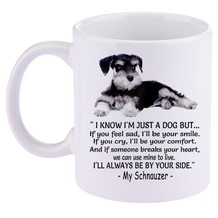 Miniature Schnauzer Funny Gift 11oz C Handle Ceramic Mug