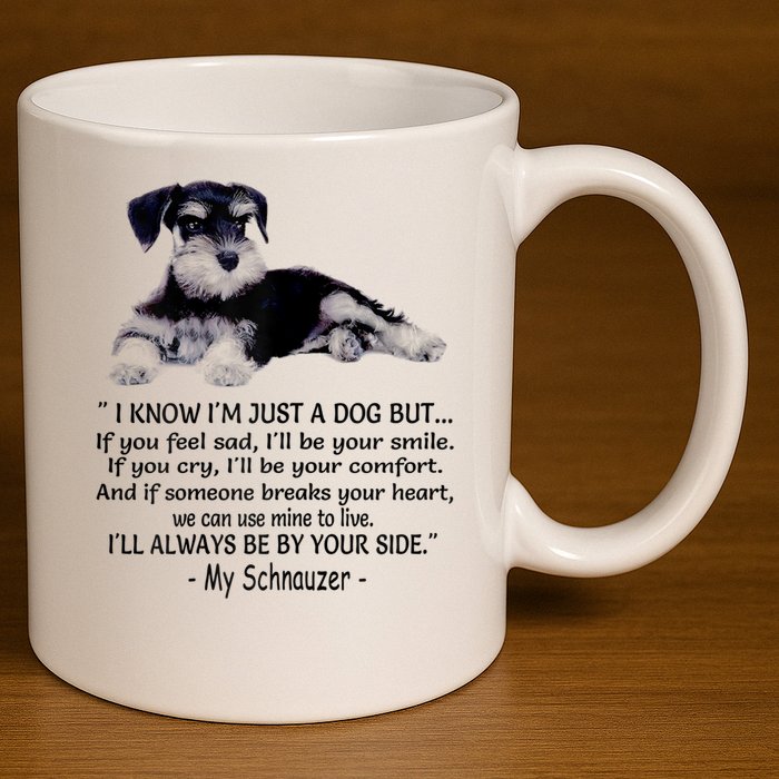 Miniature Schnauzer Funny Gift 11oz C Handle Ceramic Mug