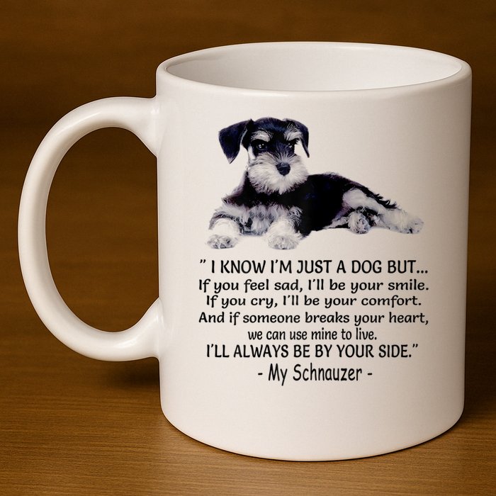 Miniature Schnauzer Funny Gift 11oz C Handle Ceramic Mug