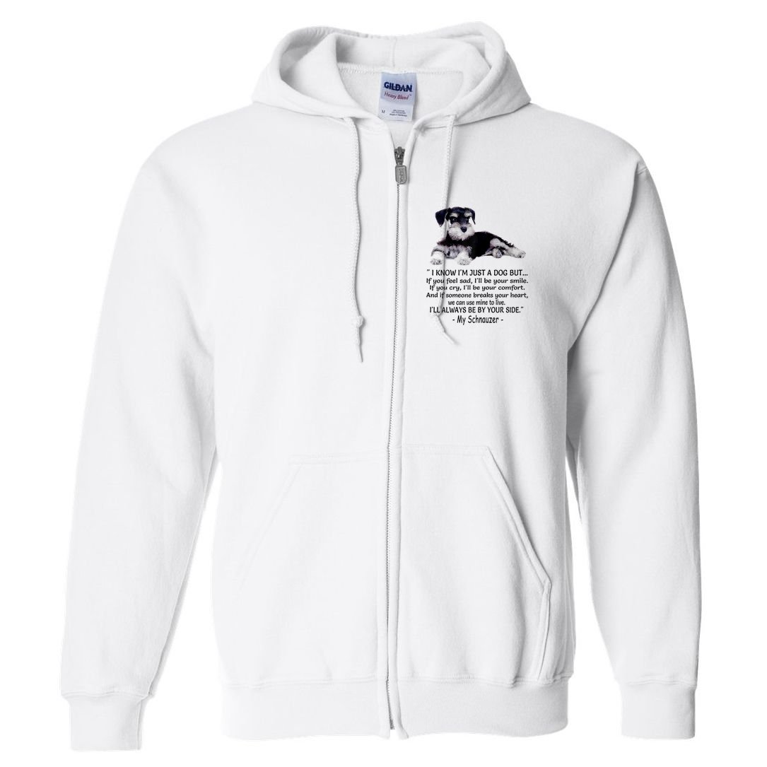 Miniature Schnauzer Funny Gift Full Zip Hoodie