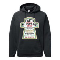 Mustard Seed Faith Christian Gifts Mathew 17 20 Scripture Performance Fleece Hoodie