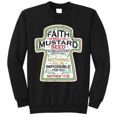 Mustard Seed Faith Christian Gifts Mathew 17 20 Scripture Sweatshirt