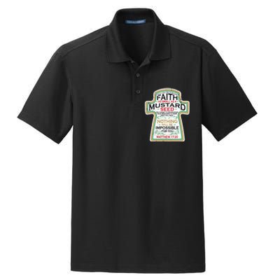 Mustard Seed Faith Christian Gifts Mathew 17 20 Scripture Dry Zone Grid Polo