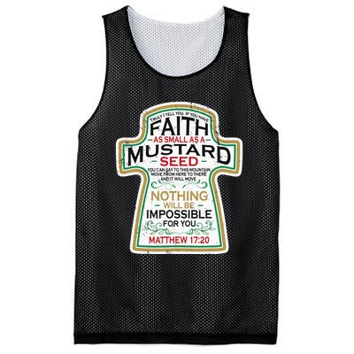 Mustard Seed Faith Christian Gifts Mathew 17 20 Scripture Mesh Reversible Basketball Jersey Tank