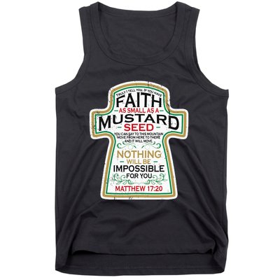 Mustard Seed Faith Christian Gifts Mathew 17 20 Scripture Tank Top