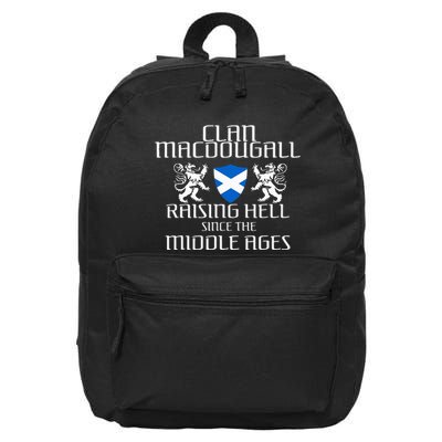 Macdougall Scottish Family Scotland Name Clan 16 in Basic Backpack