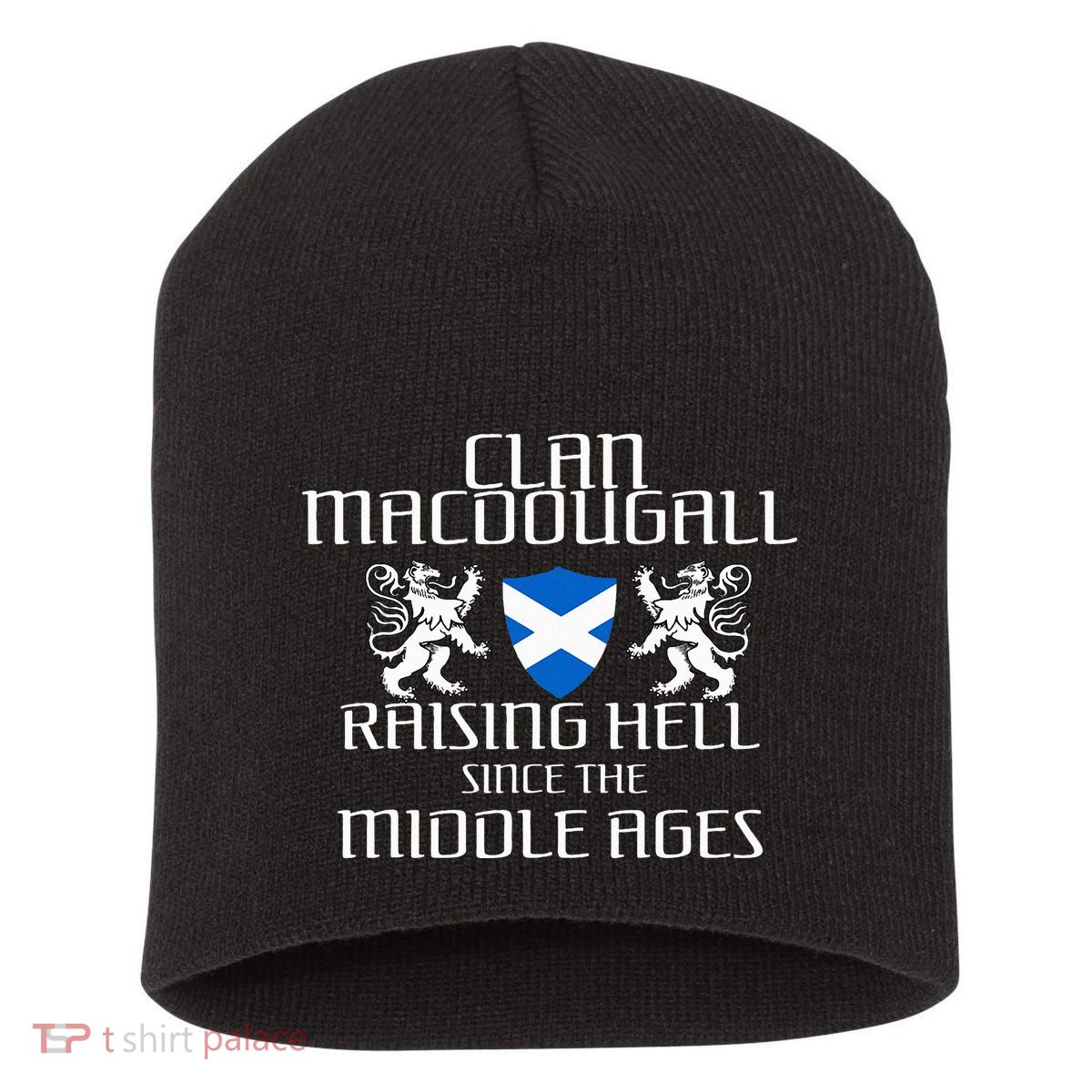 Macdougall Scottish Family Scotland Name Clan Short Acrylic Beanie