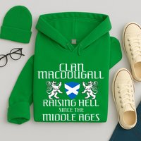 Macdougall Scottish Family Scotland Name Clan Hoodie