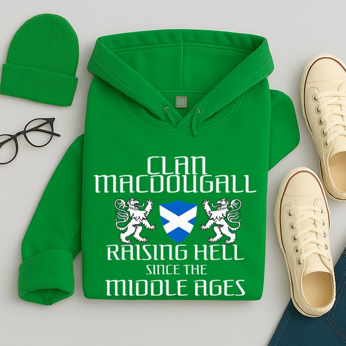 Macdougall Scottish Family Scotland Name Clan Hoodie