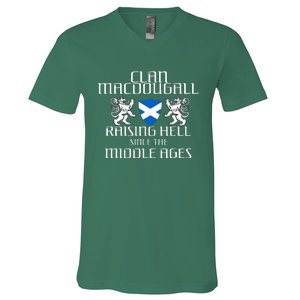 Macdougall Scottish Family Scotland Name Clan V-Neck T-Shirt