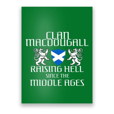 Macdougall Scottish Family Scotland Name Clan Poster