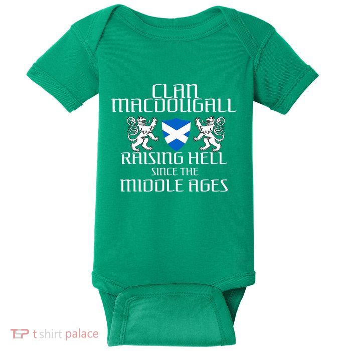 Macdougall Scottish Family Scotland Name Clan Baby Bodysuit