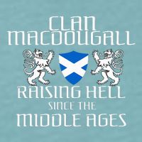 Macdougall Scottish Family Scotland Name Clan Sueded Cloud Jersey T-Shirt