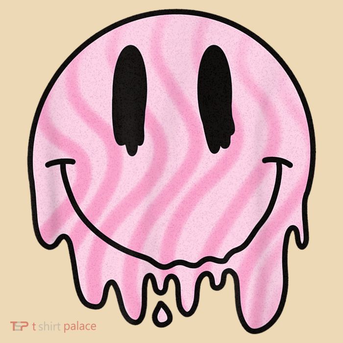 Melted Smiley Face Retro 80s Dripping Melting Happy Smile Bag