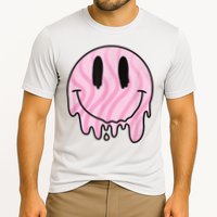 Melted Smiley Face Retro 80s Dripping Melting Happy Smile Performance Shirt