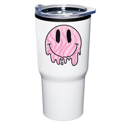 Melted Smiley Face Retro 80s Dripping Melting Happy Smile Tumbler