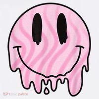 Melted Smiley Face Retro 80s Dripping Melting Happy Smile Baby Bodysuit