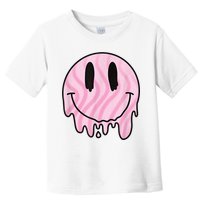 Melted Smiley Face Retro 80s Dripping Melting Happy Smile Toddler T-Shirt