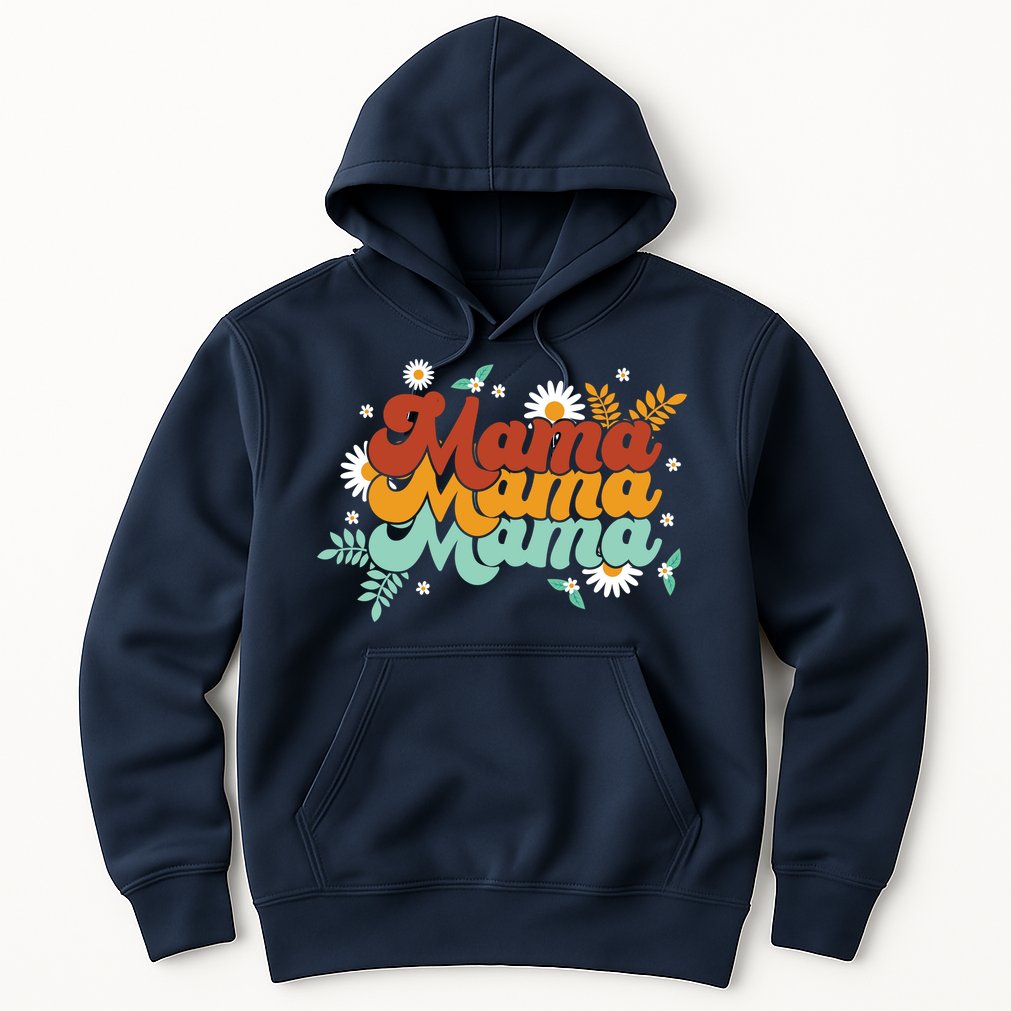 Mama Spring Floral Cute Mom Gift Hoodie
