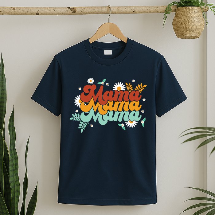 Mama Spring Floral Cute Mom Gift T-Shirt