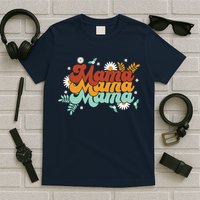 Mama Spring Floral Cute Mom Gift T-Shirt