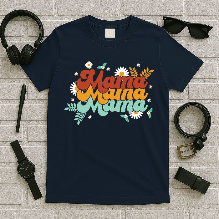 Mama Spring Floral Cute Mom Gift T-Shirt