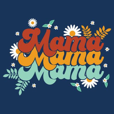 Mama Spring Floral Cute Mom Gift T-Shirt