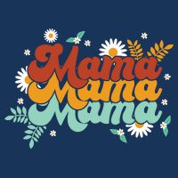 Mama Spring Floral Cute Mom Gift T-Shirt