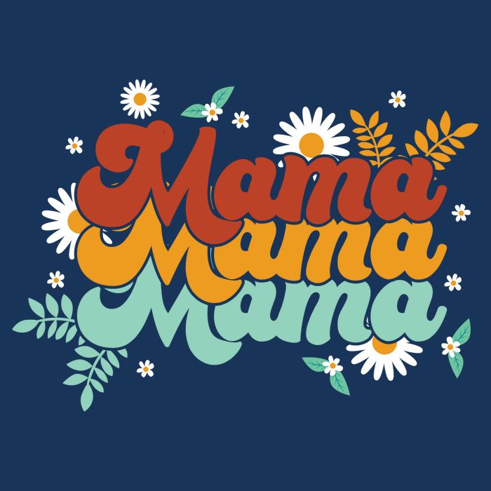 Mama Spring Floral Cute Mom Gift T-Shirt