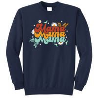 Mama Spring Floral Cute Mom Gift Tall Sweatshirt