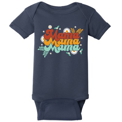 Mama Spring Floral Cute Mom Gift Baby Bodysuit