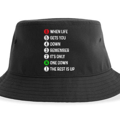 Motorcycle Shift Funny Saying Motocross Motorbike Biker Gift Sustainable Bucket Hat