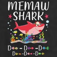 Memaw Shark, Funny Mother's Day Floral Gift Beanie