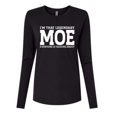 Moe Surname Funny Team Family Last Name Moe Womens Cotton Relaxed Long Sleeve T-Shirt